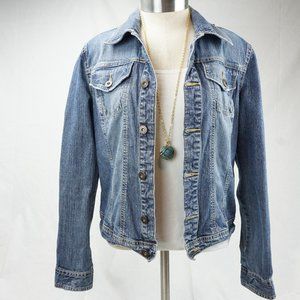 VTG Tommy Hilfiger Womens Blue Denim Jean Jacket S